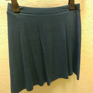 Medium a line blue mini skirt.